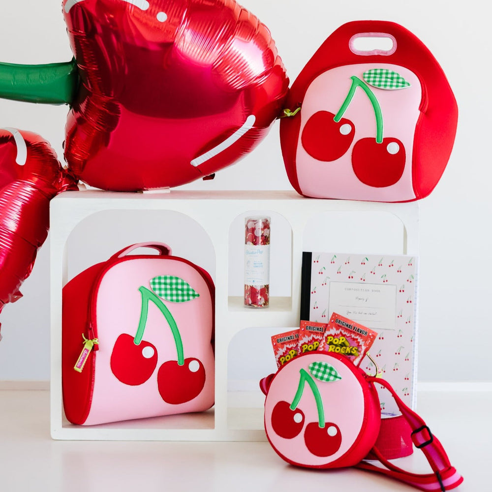 CHERRY LUNCH BAG Dabbawalla Bags Lunch Box Bonjour Fete - Party Supplies