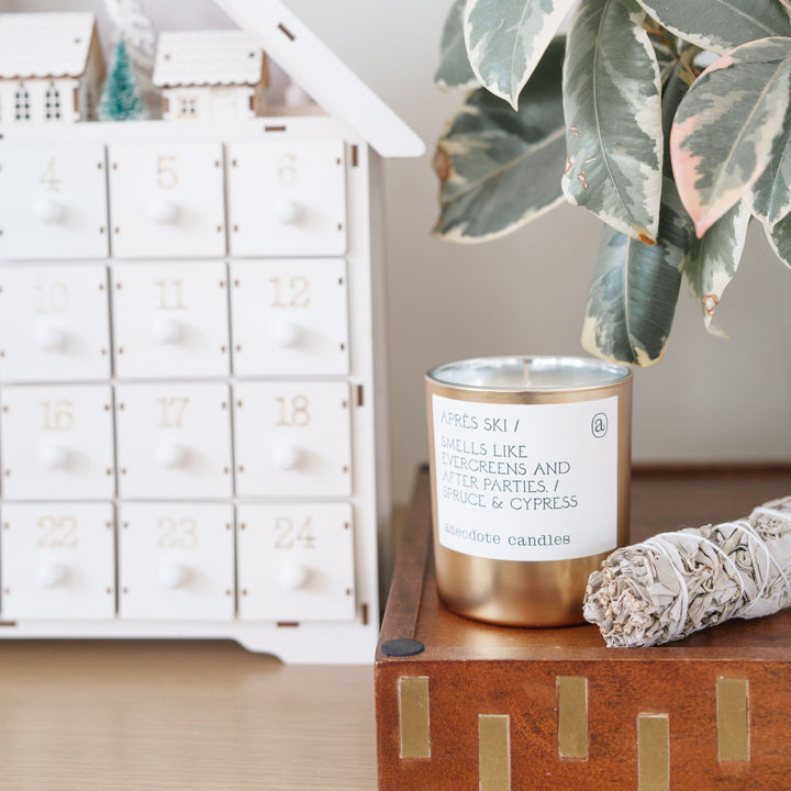 APRES SKI GOLD TUMBLER CANDLE (LIMITED EDITION) Anecdote Candles Home Candles Bonjour Fete - Party Supplies