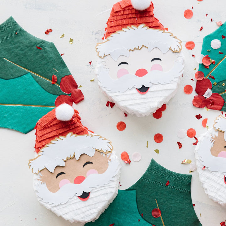 MINI SANTA CLAUS HANDMADE PIÑATA FAVOR Lula Flora Christmas Favor Bonjour Fete - Party Supplies