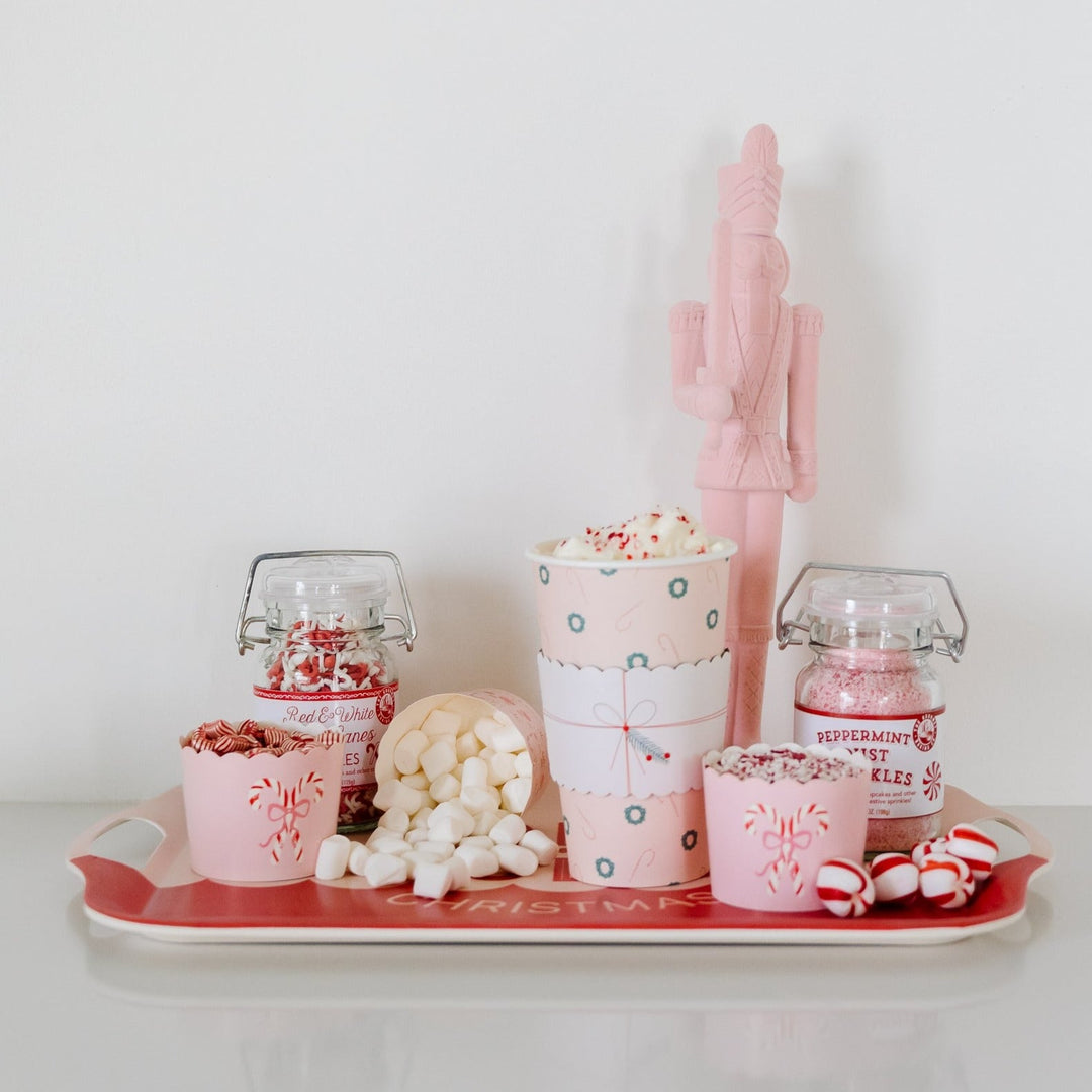 PINK CANDY CANES FOOD CUPS My Mind’s Eye Christmas Baking Bonjour Fete - Party Supplies