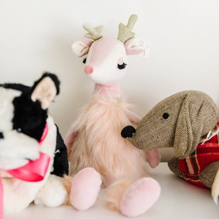 FREIJA THE PINK REINDEER DOLL Mon Ami Christmas Toy Bonjour Fete - Party Supplies