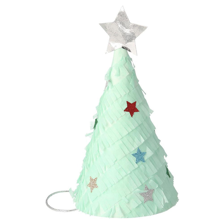 CHRISTMAS TREE HATS Meri Meri Christmas Wear Bonjour Fete - Party Supplies