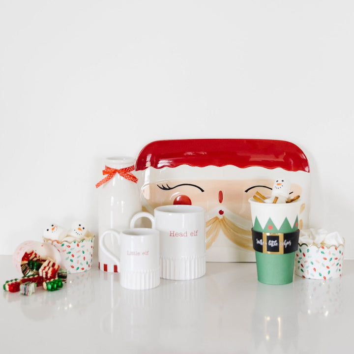 SANTA'S HELPER TO-GO CUPS My Mind’s Eye Christmas Holiday Party Supplies Bonjour Fete - Party Supplies