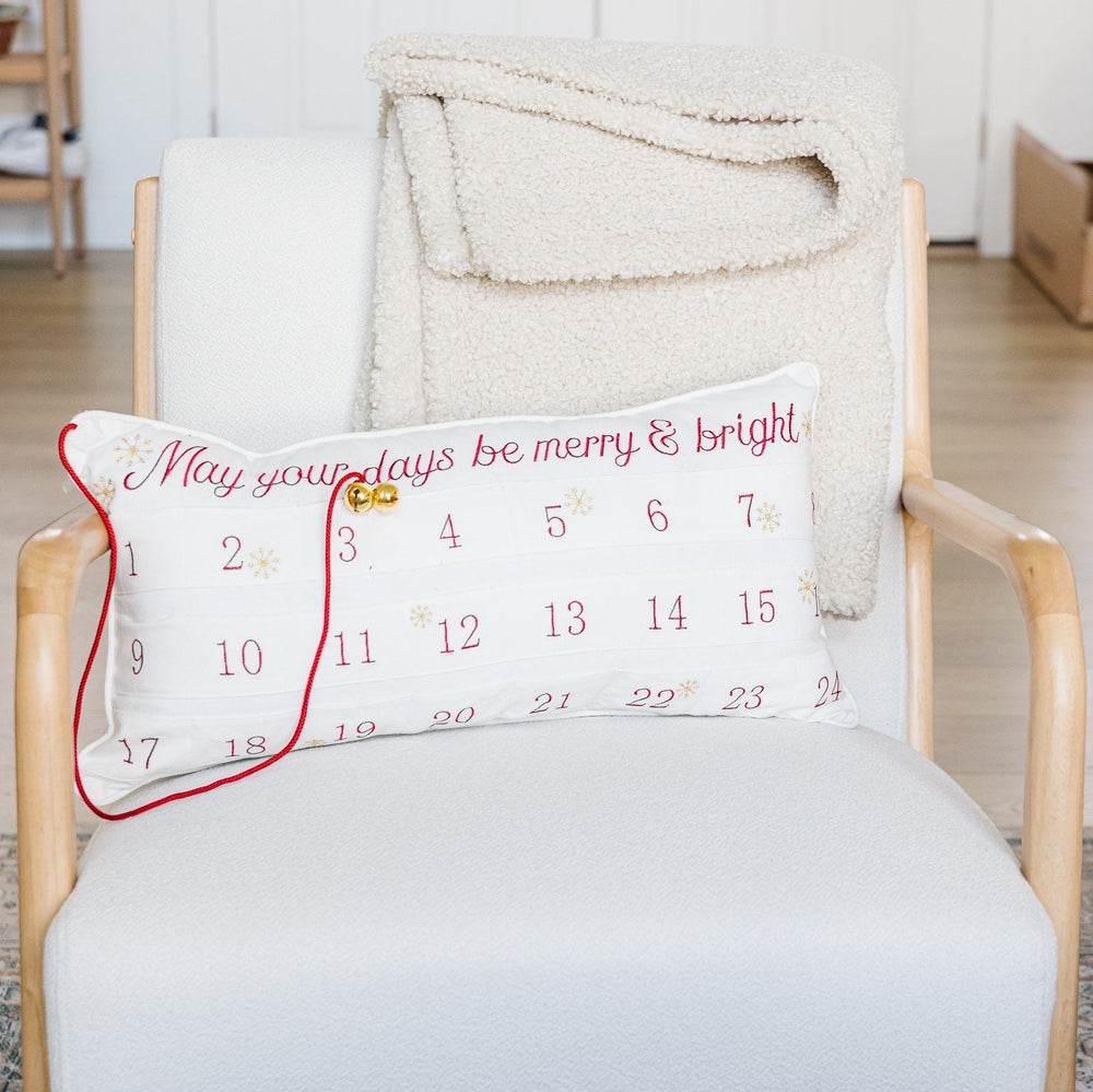 ADVENT CALENDAR CHRISTMAS PILLOW C&F Home Advent Calendars Bonjour Fete - Party Supplies