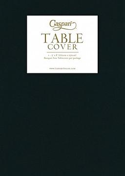 BLACK LINEN LIKE TABLE COVER Caspari Table Cover Bonjour Fete - Party Supplies