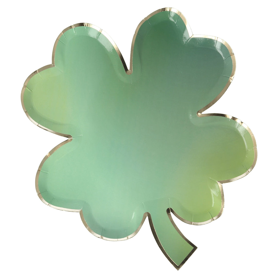 Gold Plated Four Leaf Clover Paper Weight