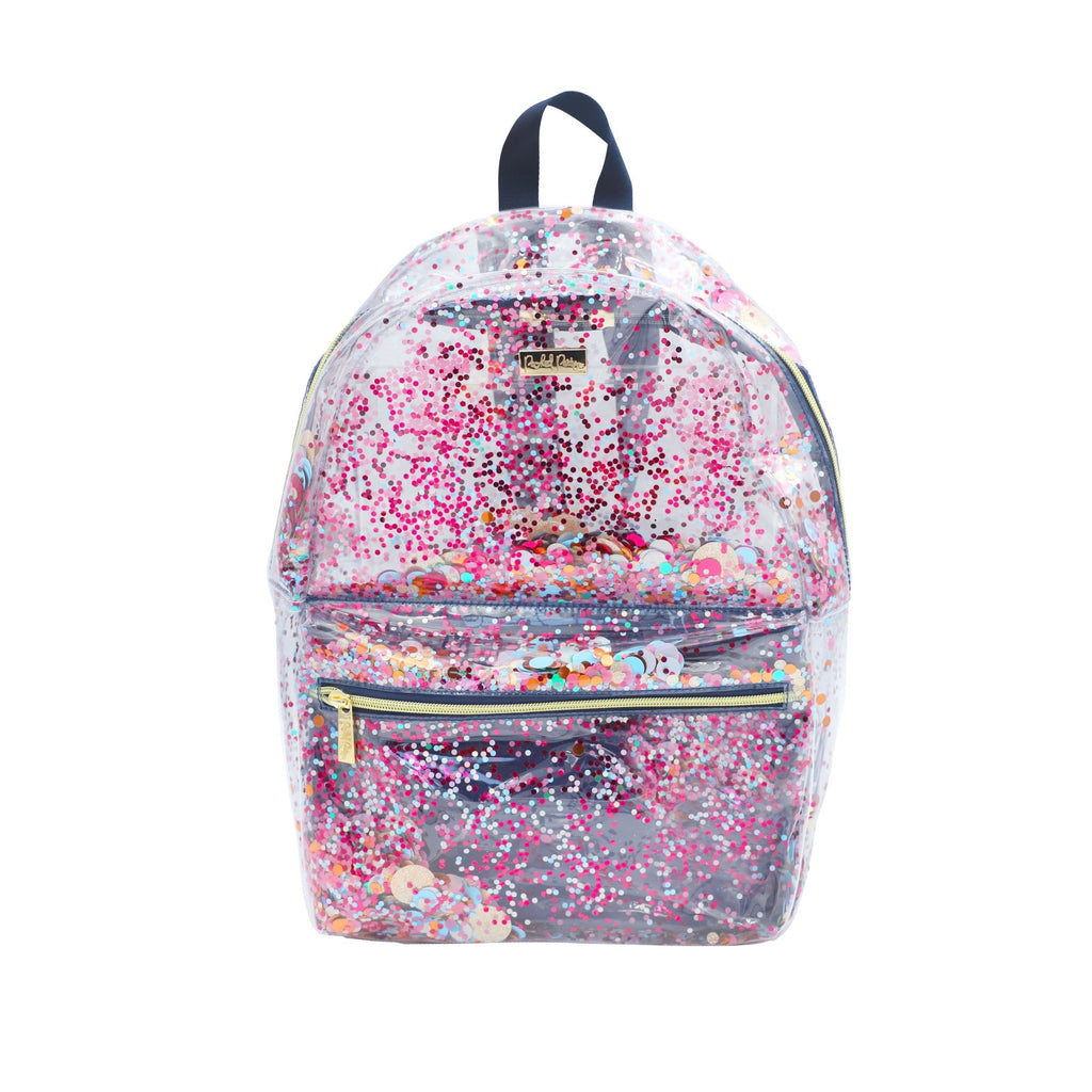 Packed party clear backpack Clearance