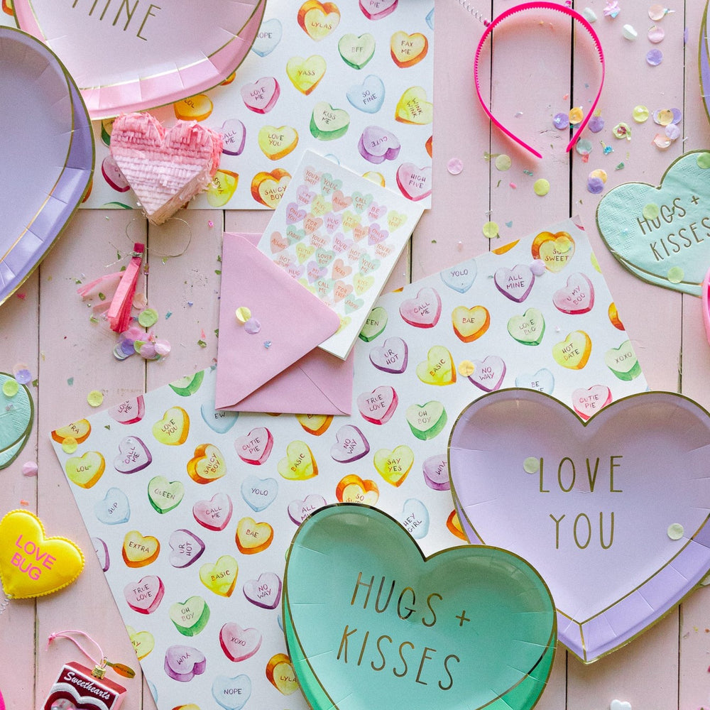 VALENTINE SWEETHEARTS CARD BY RIFLE PAPER CO. Rifle Paper Co. Valentine’s Day Card Bonjour Fete - Party Supplies
