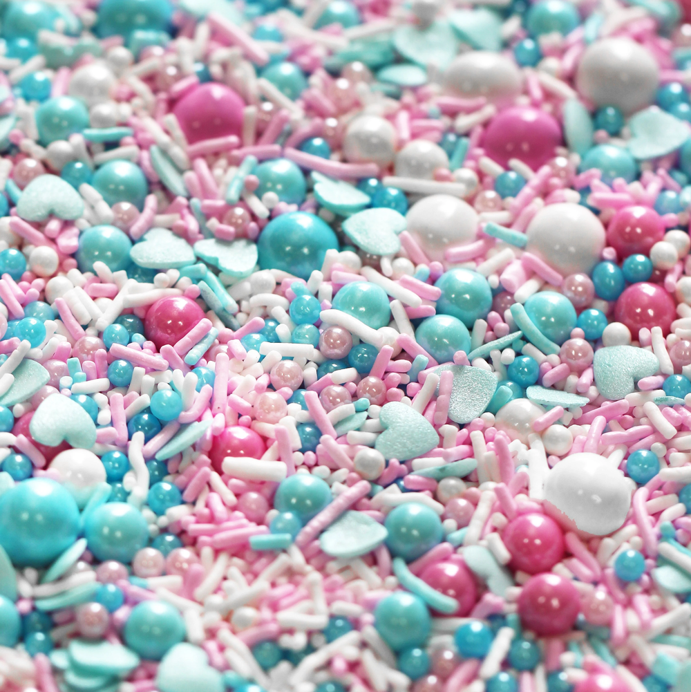 FANCY SPRINKLES COTTON CANDY KISS MIX Fancy Sprinkles Sprinkles Bonjour Fete - Party Supplies