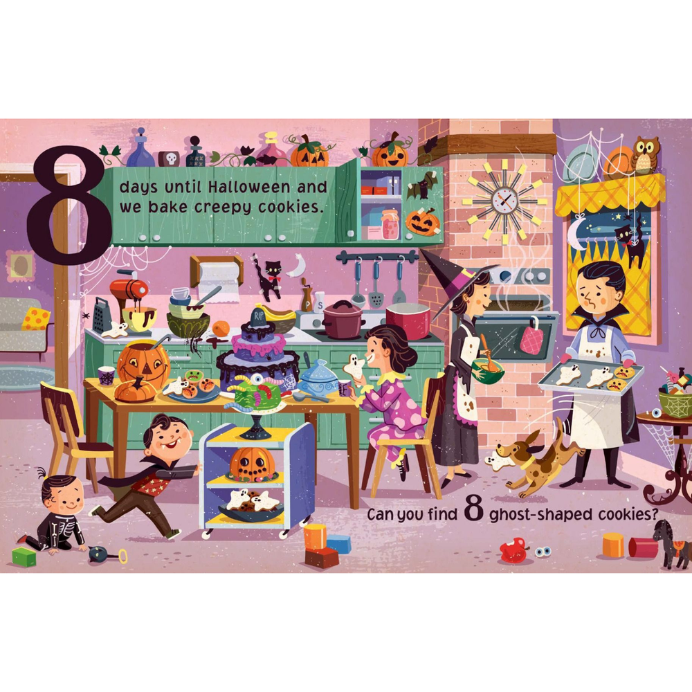 Countdown To Halloween Book Bonjour Fete Party Supplies Halloween Books & Games