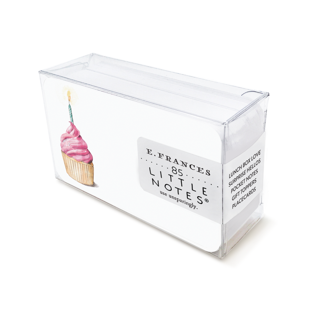 Pink Cupcakes Little Notes® E. Frances 0 Faire Bonjour Fete - Party Supplies