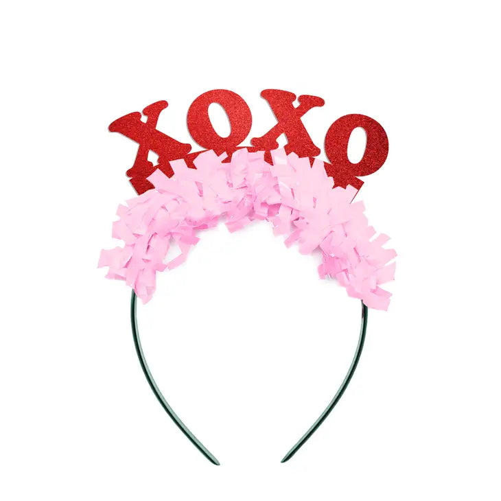 XOXO VALENTINE HEADBAND Festive Gal Bonjour Fete - Party Supplies