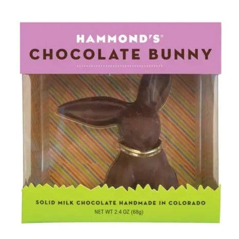 CHOCOLATE BUNNY Hammond's Candies Easter Candy MILK CHOCOLATE Bonjour Fete - Party Supplies