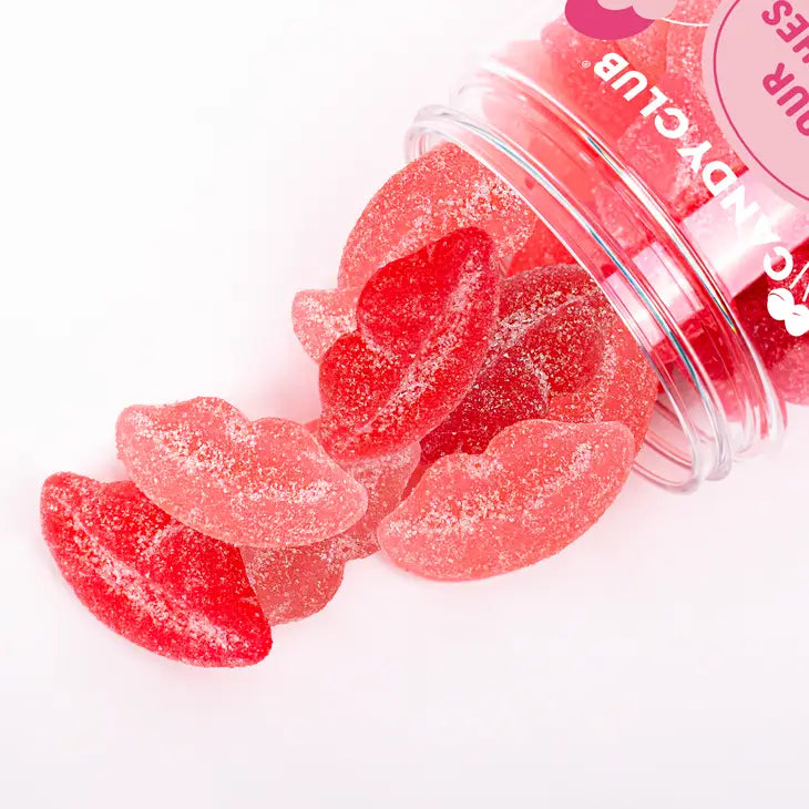 SOUR SMOOCHES GUMMY CANDY Candy Club Valentine's Day Treats Bonjour Fete - Party Supplies