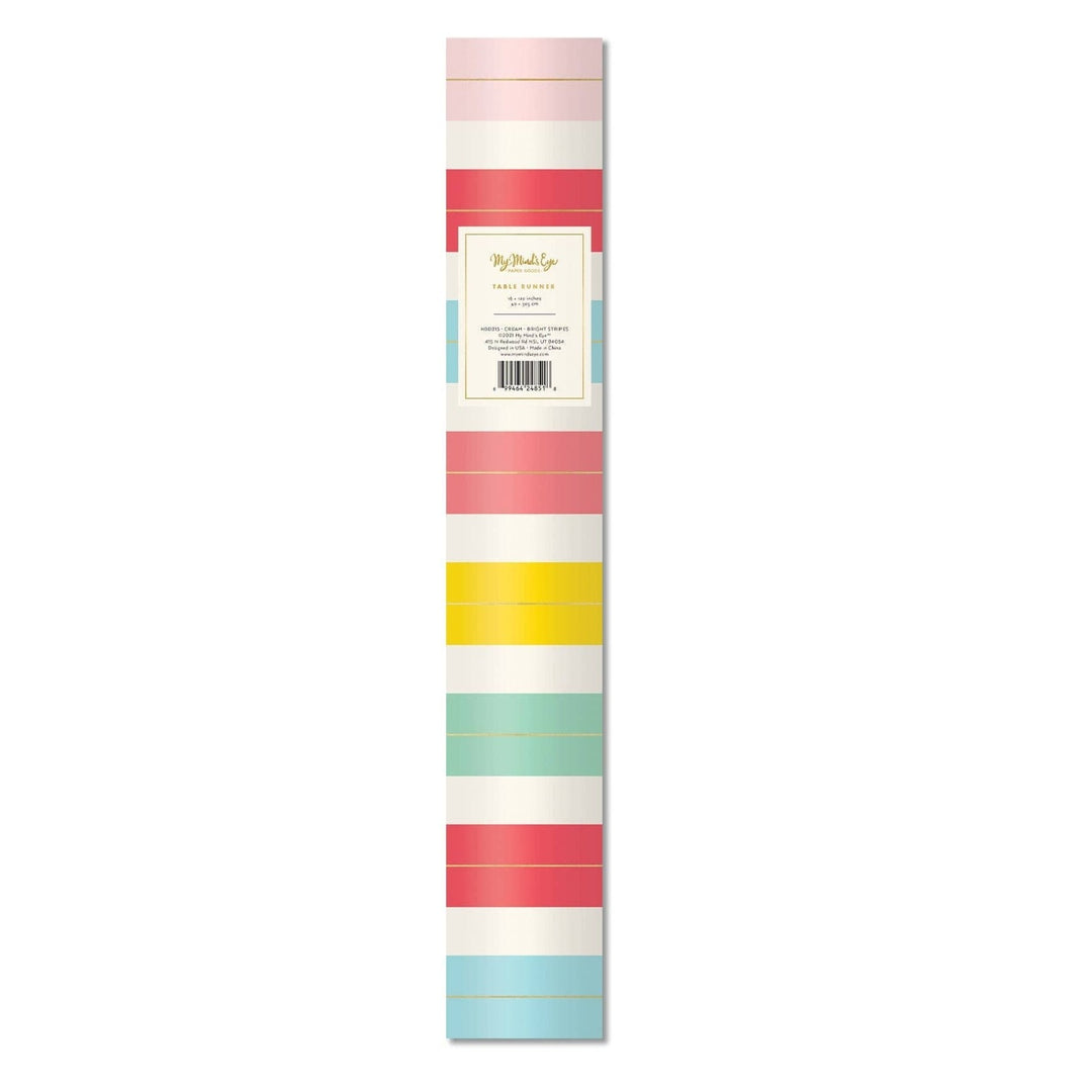 HBD815 - Hip Hip Hooray Table Runner My Mind’s Eye Bonjour Fete - Party Supplies