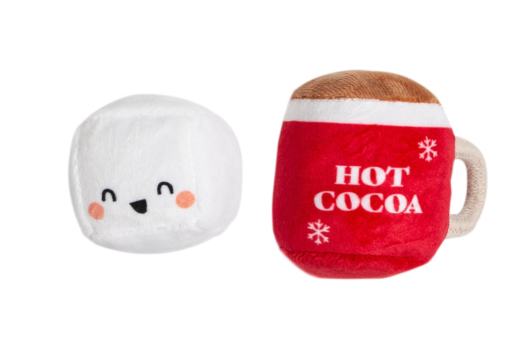 Holiday Hot Cocoa Cat Toys, Set of 2 Pearhead Holiday Pet Bonjour Fete - Party Supplies