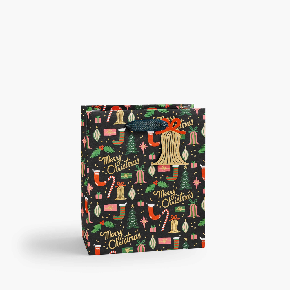 DECK THE HALLS GIFT BAG Bonjour Fête  Gift Bag MEDIUM Bonjour Fete - Party Supplies