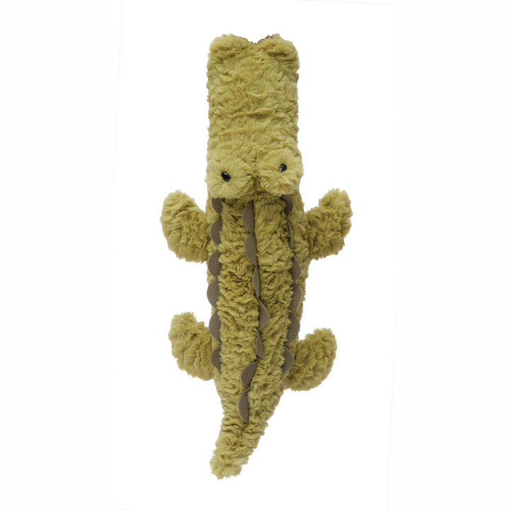 GREEN PLUSH ALLIGATOR Creative Co-op Dolls & Stuffies Bonjour Fete - Party Supplies