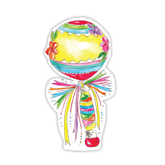 DIE-CUT ACCENTS-HANDPAINTED OTOMI FIESTA MARACA Rosanne Beck Collections Bonjour Fete - Party Supplies