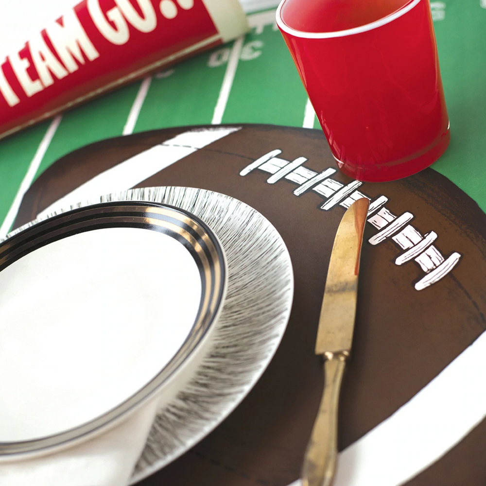Football Shaped Placemats Bonjour Fete Party Supplies Super Bowl