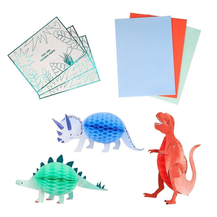 Dinosaur Valentine Cards Bonjour Fete Party Supplies Valentine's Day Cards