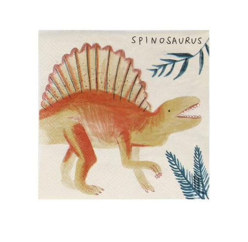 DINOSAUR KINGDOM SMALL NAPKINS Meri Meri Napkins Bonjour Fete - Party Supplies
