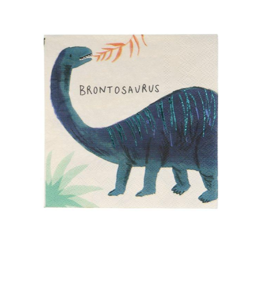 DINOSAUR KINGDOM SMALL NAPKINS Meri Meri Napkins Bonjour Fete - Party Supplies