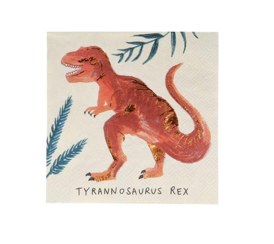 DINOSAUR KINGDOM SMALL NAPKINS Meri Meri Napkins Bonjour Fete - Party Supplies