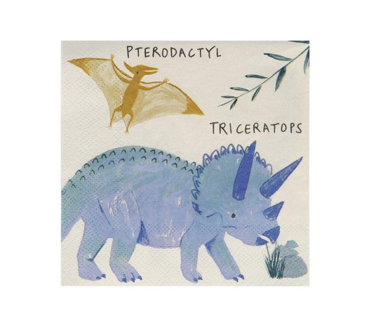DINOSAUR KINGDOM SMALL NAPKINS Meri Meri Napkins Bonjour Fete - Party Supplies
