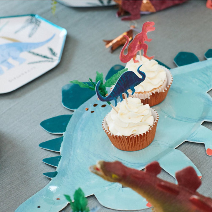 STEGOSAURUS DINOSAUR PLATE Meri Meri Plates Bonjour Fete - Party Supplies