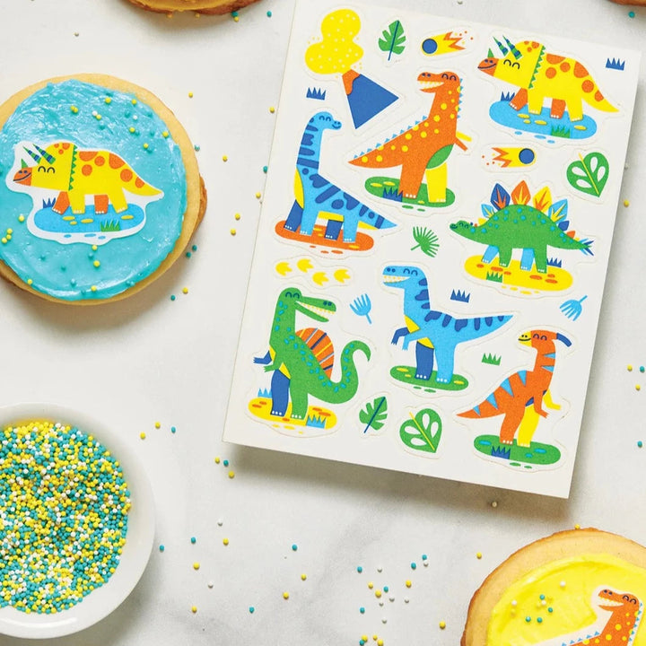 DINOSAUR EDIBLE STICKERS FOR BAKING Make Bake Baking Bonjour Fete - Party Supplies