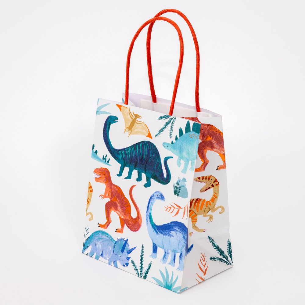 DINOSAUR KINGDOM FAVOR BAGS Meri Meri Favor Bag Bonjour Fete - Party Supplies