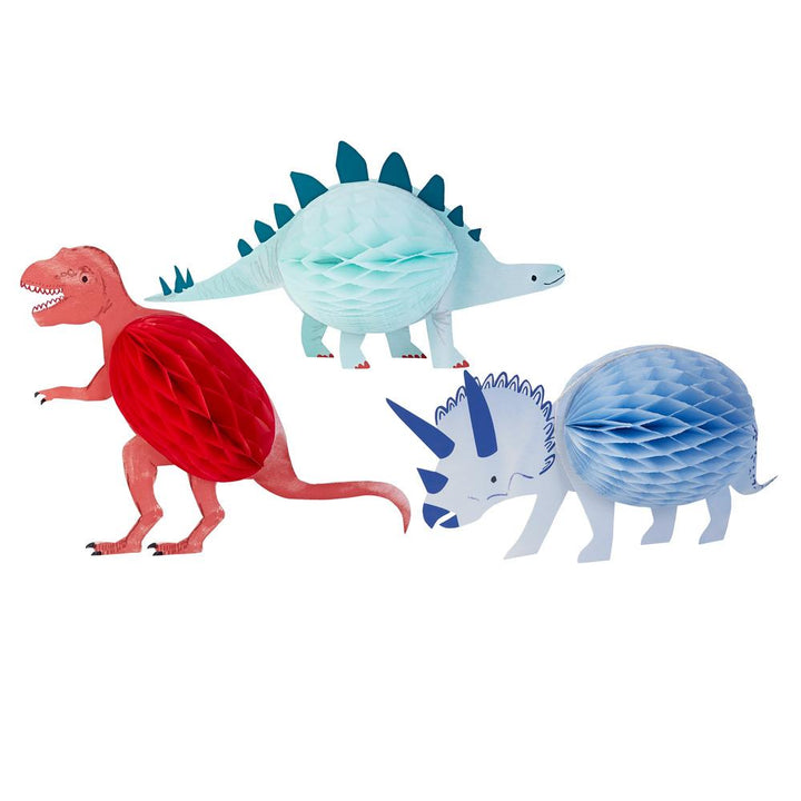 HONEYCOMB DINOSAUR DECORATIONS Meri Meri Decorations Bonjour Fete - Party Supplies