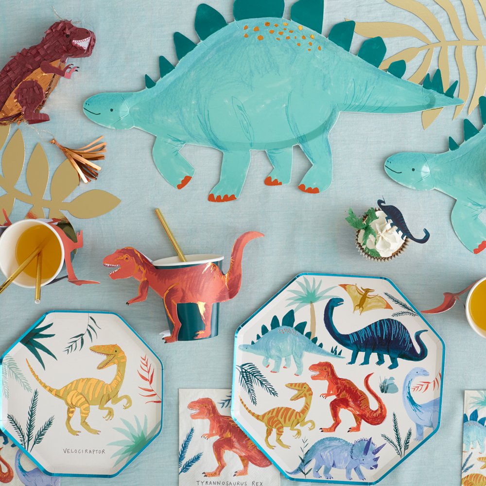 DINOSAUR KINGDOM NAPKINS - LARGE Meri Meri Napkins Bonjour Fete - Party Supplies