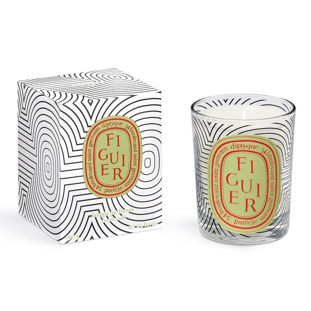 FULL SIZE DIPTYQUE FIGUIER CANDLE - DANCING OVALS LIMITED EDITION Diptyque Home Candles Bonjour Fete - Party Supplies