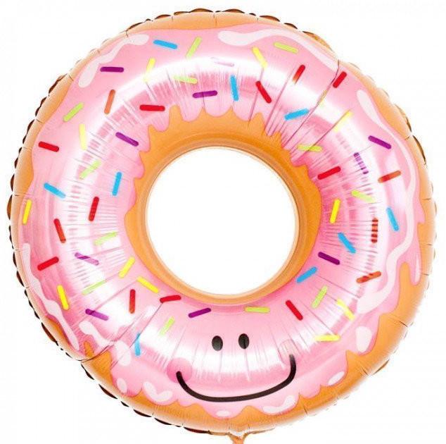DONUT BALLOON Betallic Balloon Bonjour Fete - Party Supplies