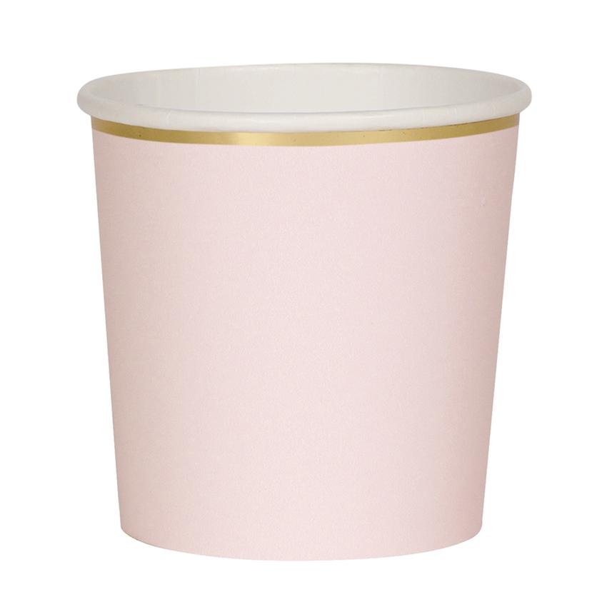 DUSTY PINK CUPS Meri Meri Cups TUMBLER - 9 OZ Bonjour Fete - Party Supplies