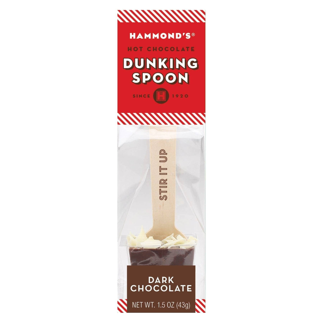 Dark Chocolate Dunking Spoon 1.5oz Hammond's Candies 0 Faire Bonjour Fete - Party Supplies