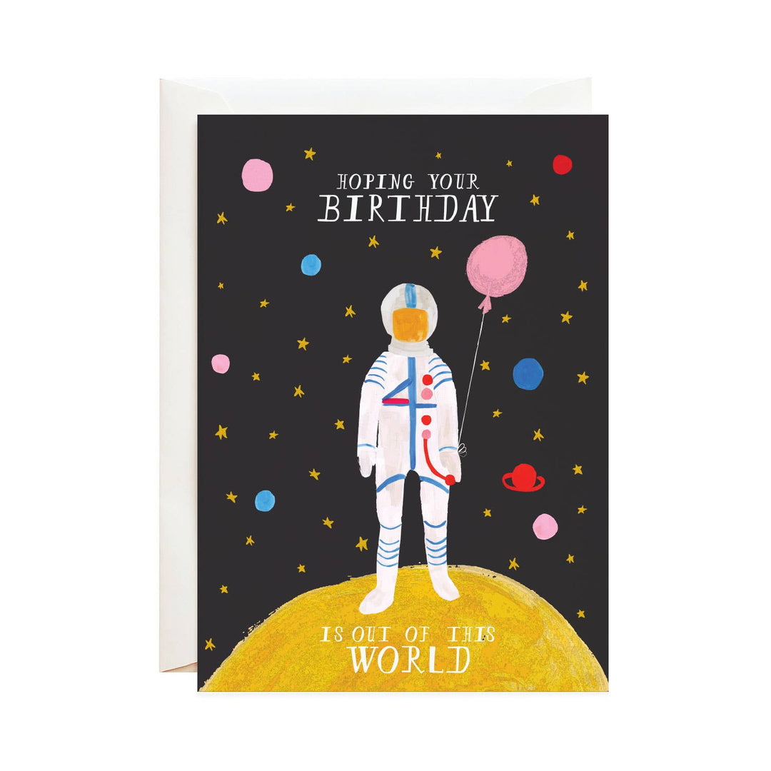 Out of this World Birthday Greeting Card Mr. Boddington's Studio Bonjour Fete - Party Supplies