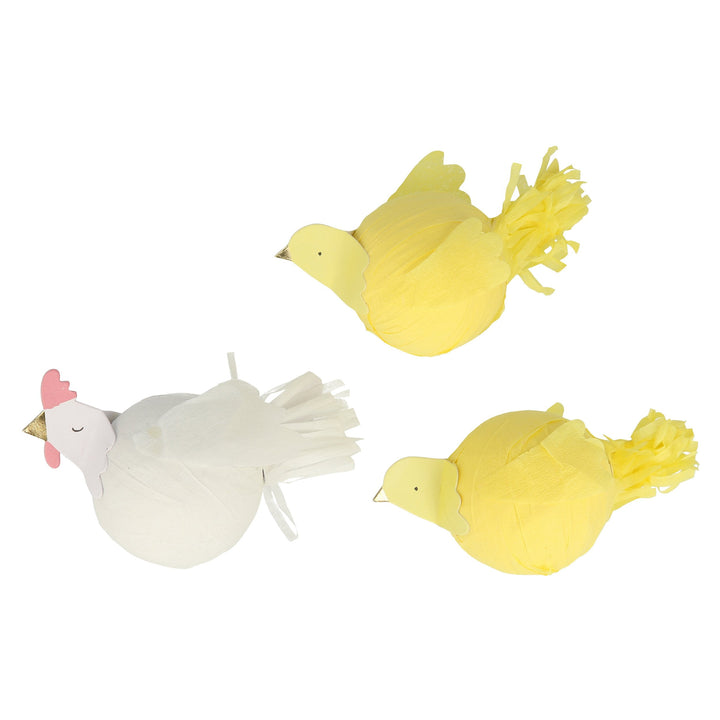 HEN & CHICKS SURPRISE BALLS Meri Meri Mini Pinatas Bonjour Fete - Party Supplies