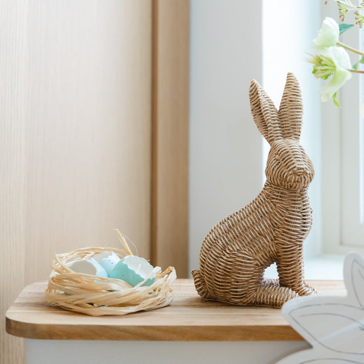 ROBINS EGG CANDLES NEST Tag Easter Home Bonjour Fete - Party Supplies