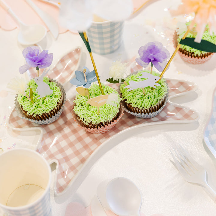 EASTER CUPCAKE KIT Meri Meri Cupcake Topper Bonjour Fete - Party Supplies