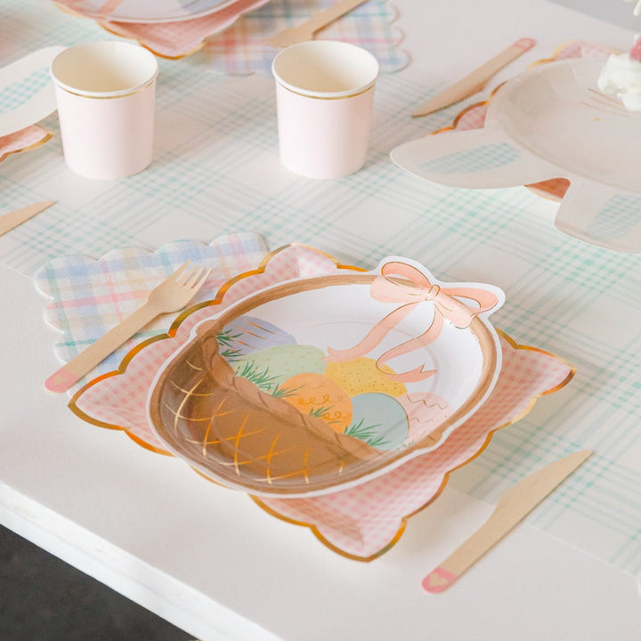 WOODEN CUTLERY WITH BLUSH PINK HEARTS Party Deco Bonjour Fete - Party Supplies