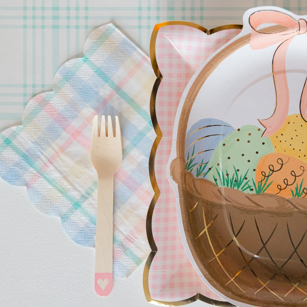 PLAID PATTERN NAPKINS Meri Meri Napkins Bonjour Fete - Party Supplies