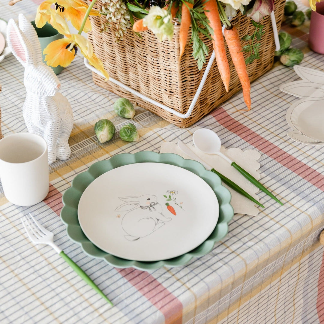 EASTER BUNNY REUSABLE BAMBOO PLATES – Bonjour Fête