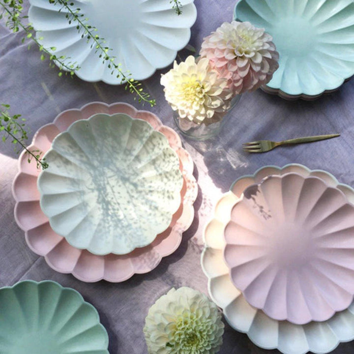 ECO-FRIENDLY MINT COMPOSTABLE PARTY PLATES Meri Meri Plates Bonjour Fete - Party Supplies