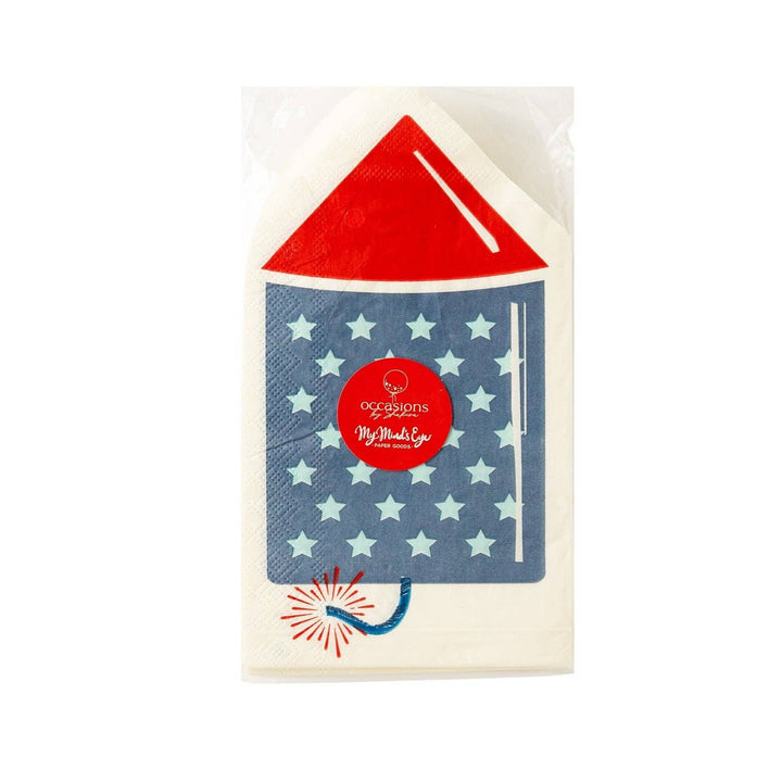 FIRECRACKER SHAPED NAPKINS Bonjour Fete - Party Supplies