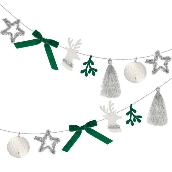 ELEGANT CHRISTMAS GARLAND Meri Meri Christmas Party Decor Bonjour Fete - Party Supplies