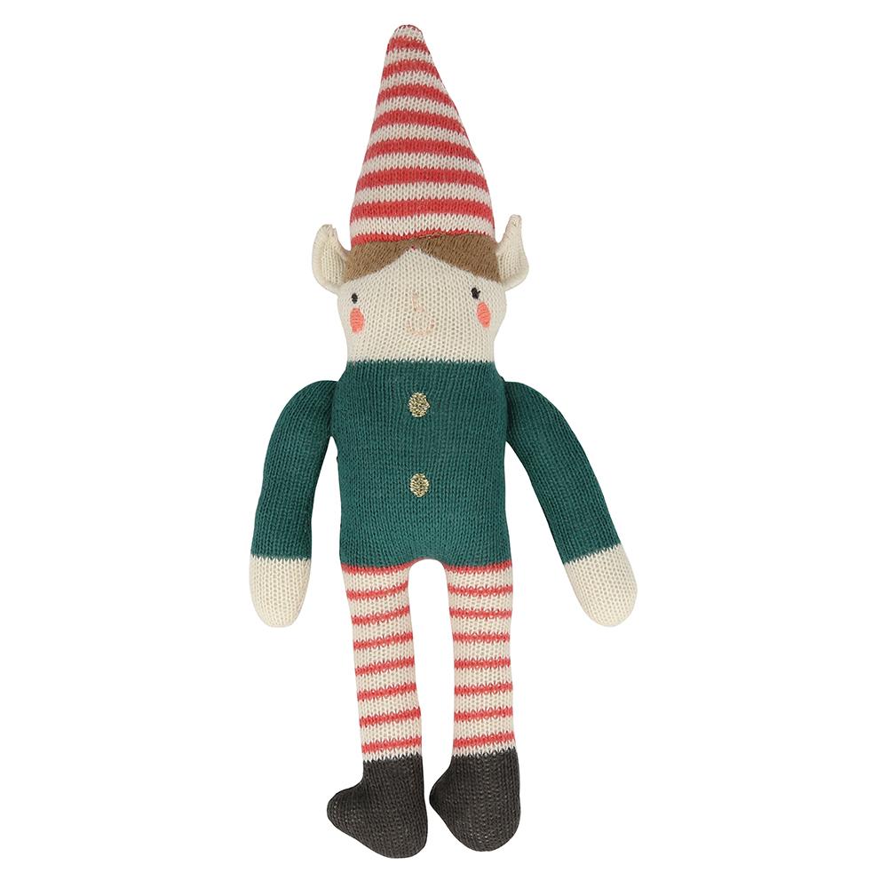 ELF RATTLE Meri Meri Christmas Toy Bonjour Fete - Party Supplies