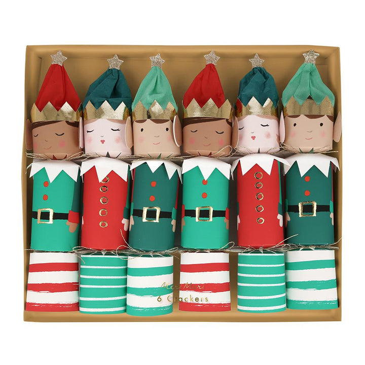 ELF CHRISTMAS CRACKERS Meri Meri Christmas Crackers Bonjour Fete - Party Supplies